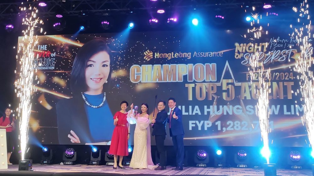 Julia Hung — Champion Top 5 Agency, FYP RM 1.28M (HLA Night of Stars)